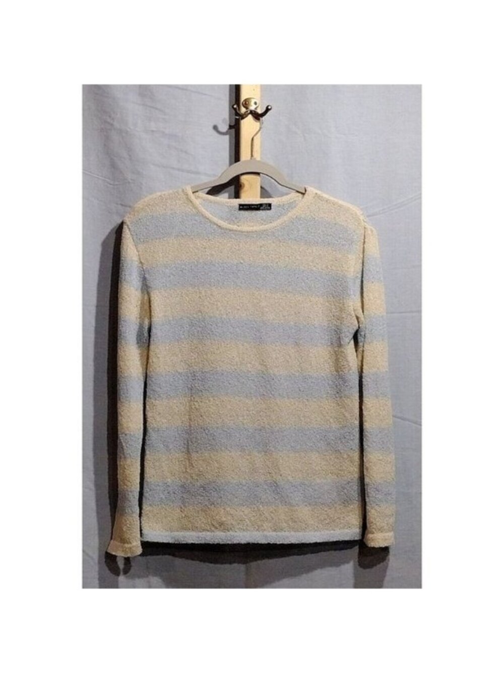 Black Tape Striped Womens Sweater Small Excellent